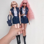 4月販売[上着 +スカート+バッグ+シャツ5点セット] リカちゃんジェニーちゃんブライスmomoko初代リカちゃん1/6人形ドール用服blythe