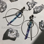 Blueべっ甲×silver