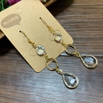 クリアチャームのロングピアス・イヤリング♡