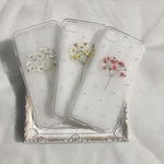 かすみ草ブーケ×パールiPhoneケース