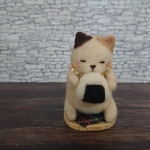 羊毛フェルト  おにぎり猫さん🐱