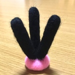 てるる子の毛ヘアクリップ