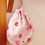 まる巾着(cottn cute flower)