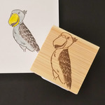 ハシビロコウ＊消しゴムはんこ＊