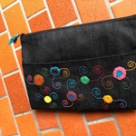 刺し子糸刺繍のぽーち