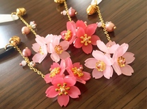 【再販】選べるカラー♫🌸揺れる♪桜の帯飾り🌸