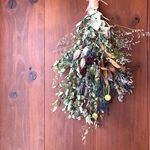 送料込み 60cm ユーカリとリューカデンドロンのドライフラワースワッグ