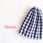 リカちゃん 服  ★送無★ ロングスカート♡check♡