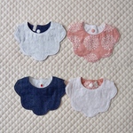 スカラップスタイ*【花刺繍】