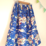 ＊World Map♪ティアードスカート(navy)＊
