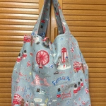 大きなエコバッグ（ネコⅢ）グレー