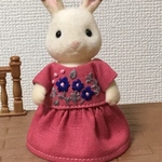 シルバニアファミリー 刺繍ワンピース