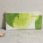  超軽量『エルファス』スマート長財布  アッシュの葉 モスグリーン