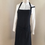 リネンエプロン 黒