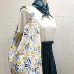 【母の日早割ギフト】ダブルガーゼ　スカーフ & バッグ   B