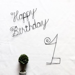 セット売り♢ワイヤークラフト♢Happy Birthday  数字