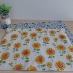 【オーダー予約品】h様専用＊ひまわり&YUWA花柄２枚ランチマット　２５×３５