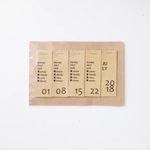 ■SIMPLE!KRAFT!TAG! 日付シール*2019年4月■