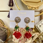 フリンジ×ループ○クリップイヤリング《no.6》