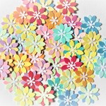 カラフルクラフトパンチのお花★50枚セット