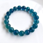 大特価★5000円★ブルーフローライトのブレスレット☆10.3ミリ玉