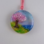 桜と菜の花のバッグチャーム