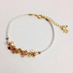 【送料込】星屑のコードブレスレット .｡.:*･ Milky Way ･*:.｡.  