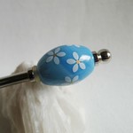お正月セール！水色に小花のかんざし（B級品）