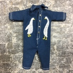 アヒルチャンつなぎ紺16 <適応サイズ:オビツ11、ねんどろいどどーる>