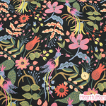 USAコットン COTTON+STEEL LES FLEURS  綿麻 生地 布 花と鳥