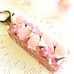 フェイクスイーツ*桜ミルフィーユ*チャーム*スイーツデコ*さくら