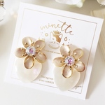 gold flower & shell