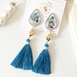 drop charm &silk tassel