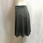 バレエセミロングキュロットパンツスカートチャコールグレー SML