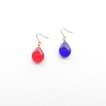 glass × drop × RED / BLUE : ピアス