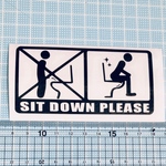 PLEASE  SIT  DOWN ステッカー6