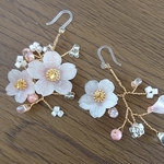桜揺れるピアス