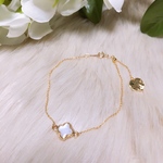 k14gf♡フラワーシェルブレスレット   スライドボール