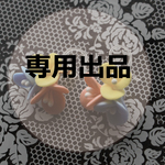 三色小花のピアス（nonna0828様専用出品）