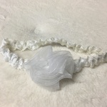 ベビー・赤ちゃん☆白☆ヘアバンド・ヘッドドレス・髪飾り☆出産・退院・お宮参り