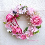 Hi様オーダーのお品♡華やかに桜のリース