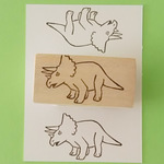 トリケラトプス＊消しゴムはんこ＊