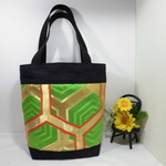 畳へりと帯の和風トートバッグ