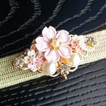 ⟪全8色⟫ 桜の帯留め　∗つまみ細工∗