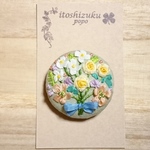 リボン刺繍ブローチ  〜bouquet〜