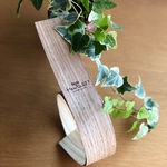 天然木なのにくるくる巻けちゃう"柱"のような身長計【How tall?】 HASHIRA no KIZU   (上部ロゴのみ) 4.5cm