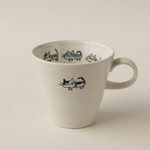 【訳アリ】ねこねこ　手付きカップ　（磁器）