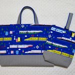 ＜tak***さまご依頼品＞レッスンバッグセットほか＠新幹線（青）