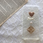 gold×white iPhone case