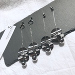 import シルバー ダングル ピアス  イヤリング 1set